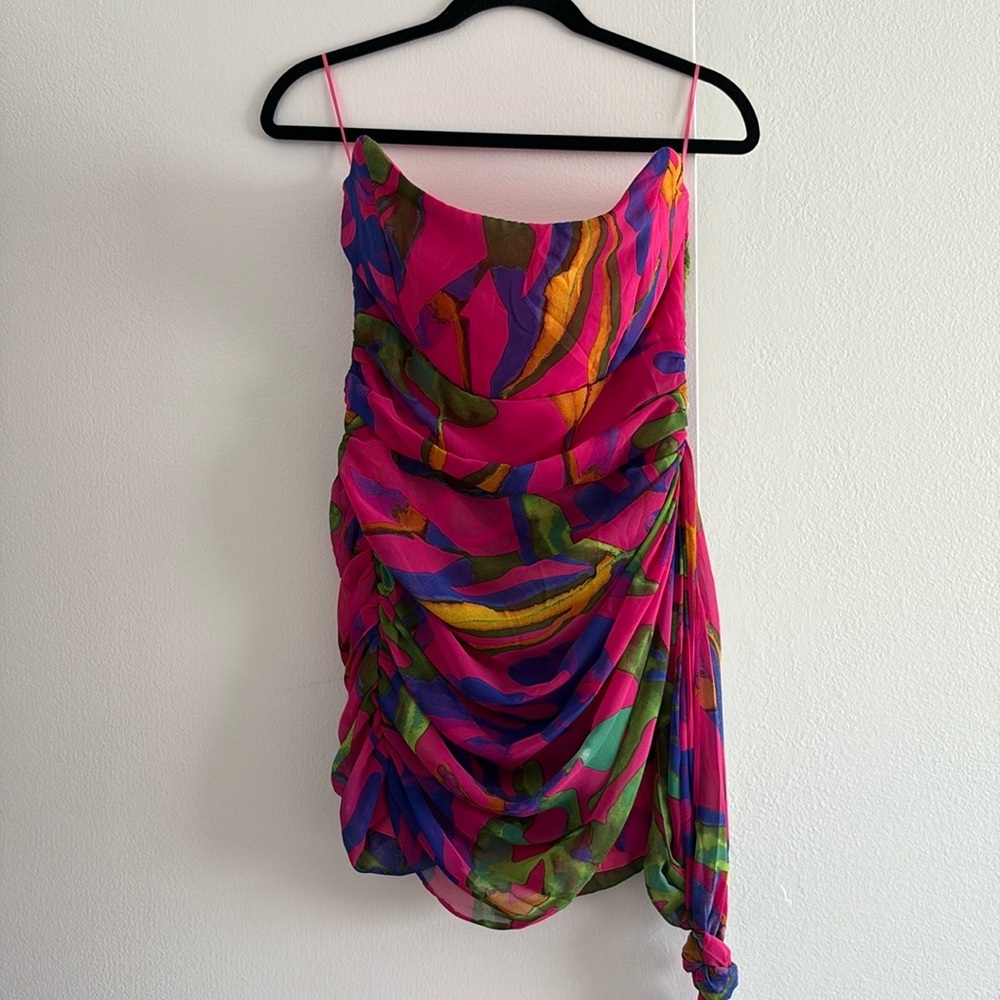 Fashion Nova Vibrant Multicolor Mini Dress - Picture 3 of 16
